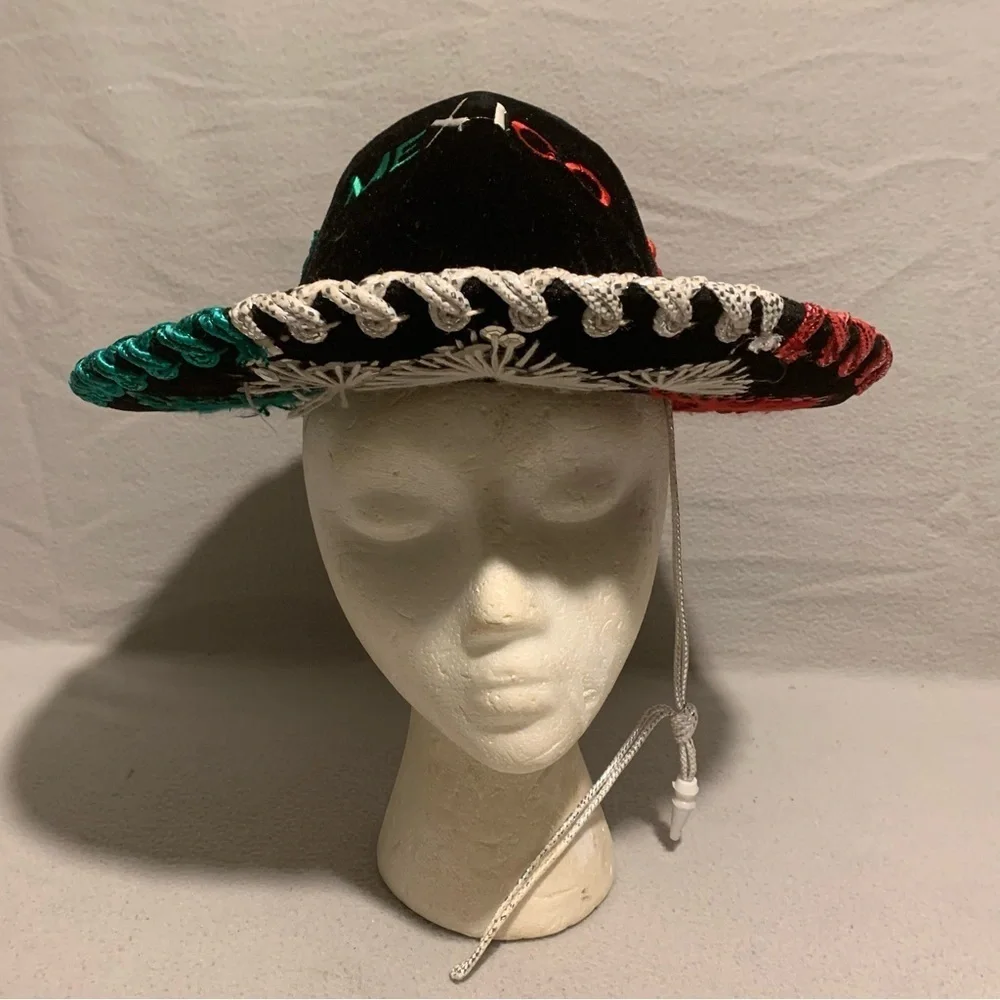 Mexican Kids Mariachi Hat Tricolor Sombrero